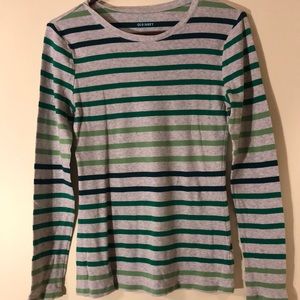 - Old Navy striped long sleeve shirt size M